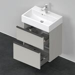 Duravit Waschtischunterbau D-NEO Compact 625x584x372mm 1 Ausz. 1 Schubk bet-gr m