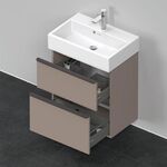 Duravit Waschtischunterbau D-NEO Compact 625x584x372mm 1 Ausz. 1 Schubk. bas mat