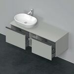 Duravit Waschtischunterbau D-NEO 459x1400x550mm 2 Au Be li betongrau matt