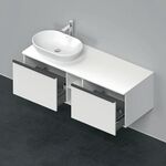 Duravit Waschtischunterbau D-NEO 459x1400x550mm 2 Au Be links weiß matt