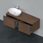 Duravit Waschtischunterbau D-NEO 459x1400x550mm 2 Au Be li NB dunkel