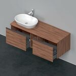 Duravit Waschtischunterbau D-NEO 459x1400x550mm 2 Au Be li nussbaum natur