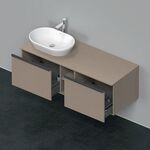 Duravit Waschtischunterbau D-NEO 459x1400x550mm 2 Au Becken links leinen