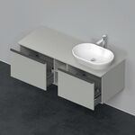 Duravit Waschtischunterbau D-NEO 459x1400x550mm 2 Au Be re betongrau matt
