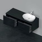 Duravit Waschtischunterbau D-NEO 459x1400x550mm 2 Au Be re eiche schwarz