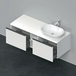 Duravit Waschtischunterbau D-NEO 459x1400x550mm 2 Au Be rechts weiß matt