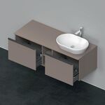 Duravit Waschtischunterbau D-NEO 459x1400x550mm 2 Au Be re basalt matt