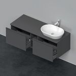 Duravit Waschtischunterbau D-NEO 459x1400x550mm 2 Au Be re graphit matt