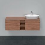 Duravit Waschtischunterbau D-NEO 459x1400x550mm 2 Au Be re nussbaum natur