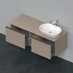 Duravit Waschtischunterbau D-NEO 459x1400x550mm 2 Au Becken rechts leinen