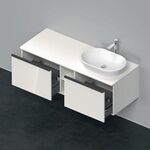 Duravit Waschtischunterbau D-NEO 459x1400x550mm 2 Au Be re weiß hochglanz