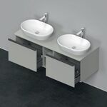 Duravit Waschtischunterbau D-NEO 459x1400x550mm 2 Au Be beids betongr ma