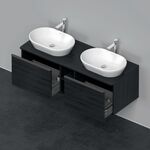 Duravit Waschtischunterbau D-NEO 459x1400x550mm 2 Au Be beids Ei schwarz