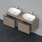 Duravit Waschtischunterbau D-NEO 459x1400x550mm 2 Au Be beids eiche terra