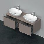 Duravit Waschtischunterbau D-NEO 459x1400x550mm 2 Au Be beids basalt matt