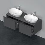 Duravit Waschtischunterbau D-NEO 459x1400x550mm 2 Au Be beids grap matt