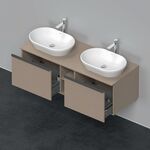 Duravit Waschtischunterbau D-NEO 459x1400x550mm 2 Au Be beidseitig leinen