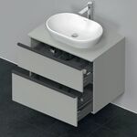 Duravit Waschtischunterbau D-NEO 2 Schubk 644x800x550mm betongrau matt
