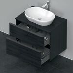 Duravit Waschtischunterbau D-NEO 2 Schubk 644x800x550mm eiche schwarz