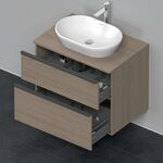 Duravit Waschtischunterbau D-NEO 2 Schubkästen 644x800x550mm eiche terra