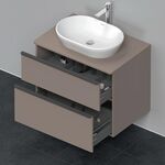 Duravit Waschtischunterbau D-NEO 2 Schubkästen 644x800x550mm basalt matt