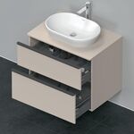 Duravit Waschtischunterbau D-NEO 2 Schubkästen 644x800x550mm taupe