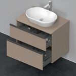 Duravit Waschtischunterbau D-NEO 2 Schubkästen 644x800x550mm leinen