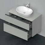 Duravit Waschtischunterbau D-NEO 2 Schubk 644x1000x550mm betongrau matt