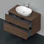 Duravit Waschtischunterbau D-NEO 2 Schubk 644x1000x550mm nussbaum dunkel