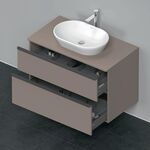 Duravit Waschtischunterbau D-NEO 2 Schubkästen 644x1000x550mm basalt matt