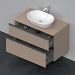 Duravit Waschtischunterbau D-NEO 2 Schubkästen 644x1000x550mm leinen