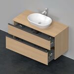 Duravit Waschtischunterbau D-NEO 2 Schubkästen 644x1200x550mm eiche natur