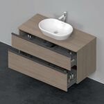 Duravit Waschtischunterbau D-NEO 2 Schubkästen 644x1200x550mm eiche terra