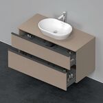Duravit Waschtischunterbau D-NEO 2 Schubkästen 644x1200x550mm leinen