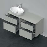 Duravit Waschtischunterbau D-NEO 644x1400x550mm 4 Schubk Be li betongr ma