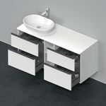 Duravit Waschtischunterbau D-NEO 644x1400x550mm 4 Schubk Be li weiß matt