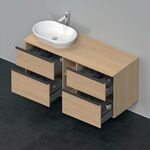 Duravit Waschtischunterbau D-NEO 644x1400x550mm 4 Schubk Be li Ei natur