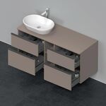 Duravit Waschtischunterbau D-NEO 644x1400x550mm 4 Schubk Be li bas matt