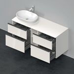 Duravit Waschtischunterbau D-NEO 644x1400x550mm 4 Schubk Be li we hgl