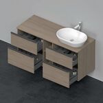 Duravit Waschtischunterbau D-NEO 644x1400x550mm 4 Schubk Be re Ei terra