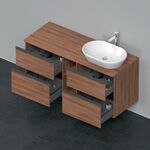Duravit Waschtischunterbau D-NEO 644x1400x550mm 4 Schubk Be re NB natur