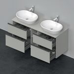 Duravit Waschtischunterbau D-NEO 644x1400x550mm 4 Schubk B bds betongr ma