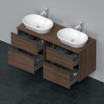 Duravit Waschtischunterbau D-NEO 644x1400x550mm 4 Schubk Be beids NB dkl
