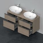 Duravit Waschtischunterbau D-NEO 644x1400x550mm 4 Schubk Be beids Ei Ter