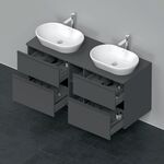 Duravit Waschtischunterbau D-NEO 644x1400x550mm 4 Schubk Be beids grap ma