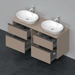 Duravit Waschtischunterbau D-NEO 644x1400x550mm 4 Schubk Be beids leinen