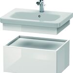 Duravit Unterschrank DURASTYLE 448x580x282mm eiche schwarz / weiß matt