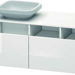Duravit Waschtischunterbau DURASTYLE 550x1400x500mm Auss li Ei sw / weiß matt