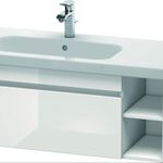 Duravit Waschtischunterbau DURASTYLE 448x930x398mm eiche terra / weiß matt