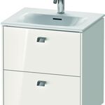 Duravit Waschtischunterbau BRIOSO 555x520x419mm Griffe chr weiß hochglanz